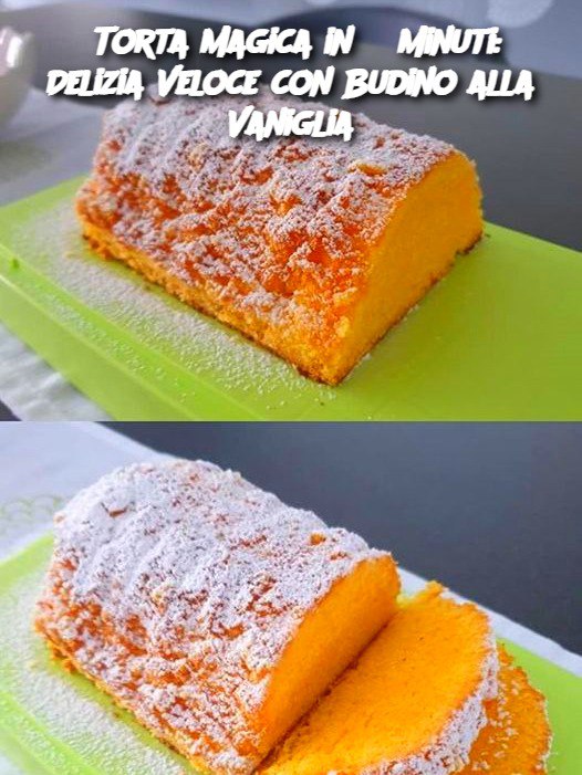 Torta Magica in 3 Minuti: Delizia Veloce con Budino alla Vaniglia