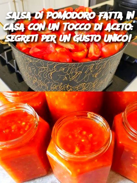 Salsa di Pomodoro Fatta in Casa con un Tocco di Aceto: Segreti per un Gusto Unico!