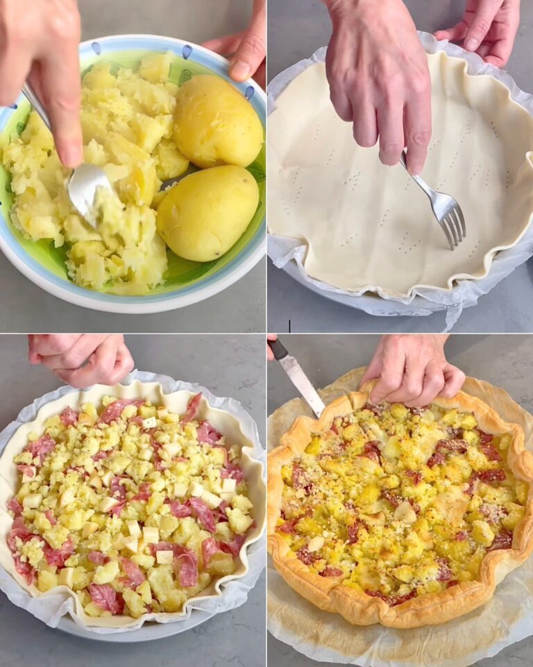 Torta Salata Rustica con Patate e Salame: Ricetta Facile per un Gusto Casalingo