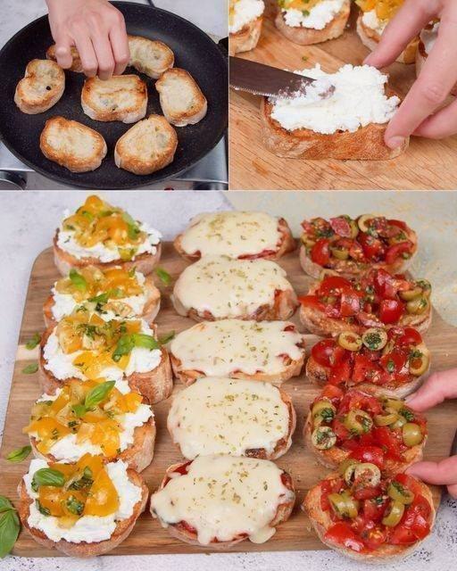 Bruschette Fantasia: 3 Ricette per Un Antipasto Colorato e Saporito