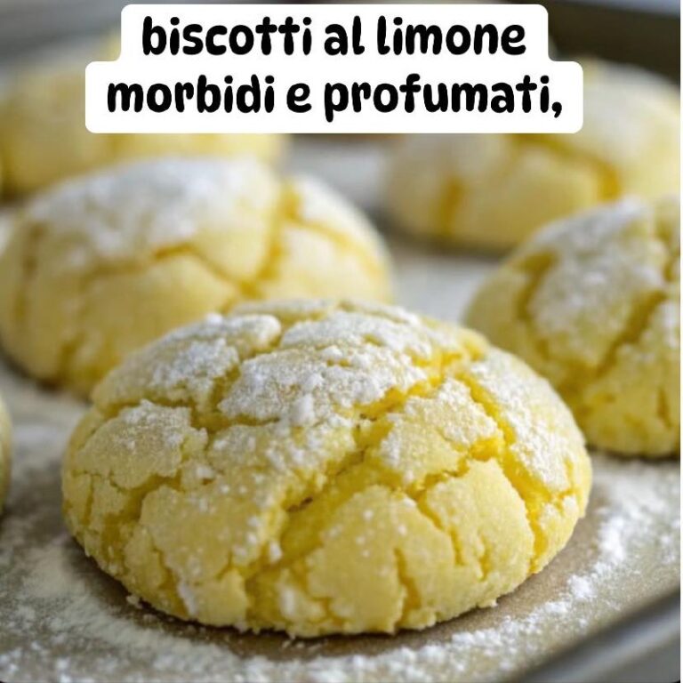 Dolcezza Agrumata: Biscotti al Limone Morbidi e Profumati 