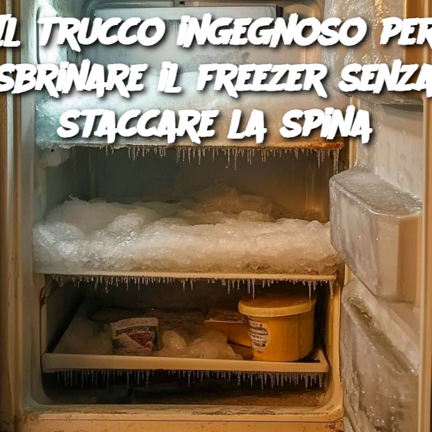 Il trucco ingegnoso per sbrinare il freezer senza staccare la spina