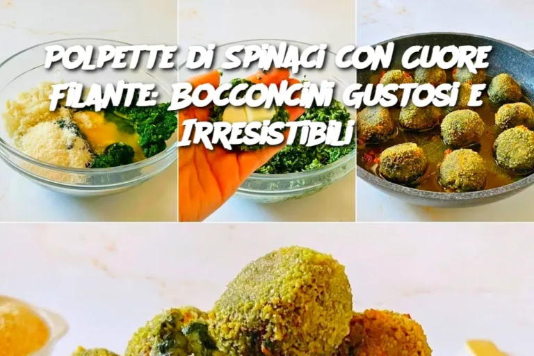 Polpette di Spinaci con Cuore Filante: Bocconcini Gustosi e Irresistibili