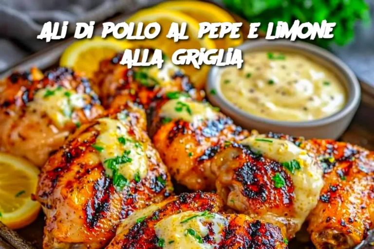 Ali di pollo al pepe e limone alla griglia
