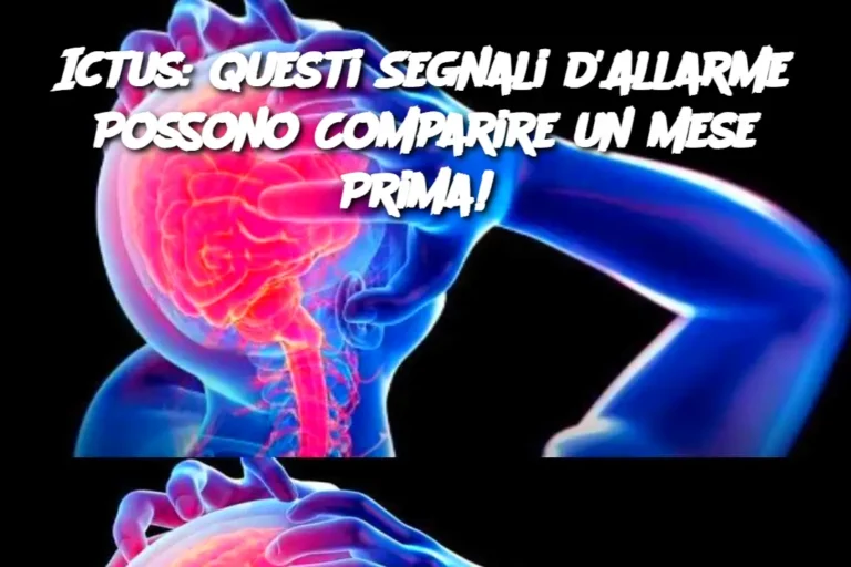 Ictus: Questi Segnali d'Allarme Possono Comparire un Mese Prima!