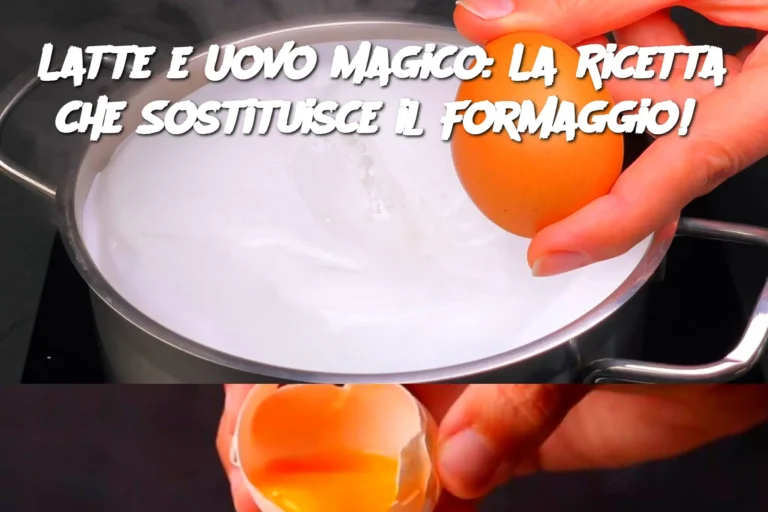 Latte e Uovo Magico: La Ricetta che Sostituisce il Formaggio!