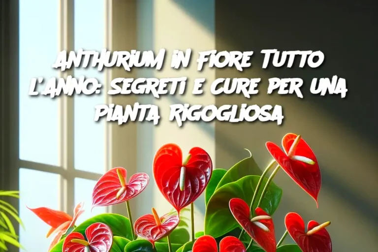 Anthurium in Fiore Tutto l’Anno: Segreti e Cure per una Pianta Rigogliosa