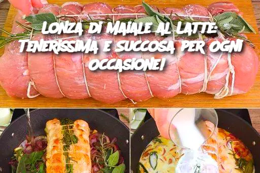 Lonza di Maiale al Latte: Tenerissima e Succosa per Ogni Occasione!