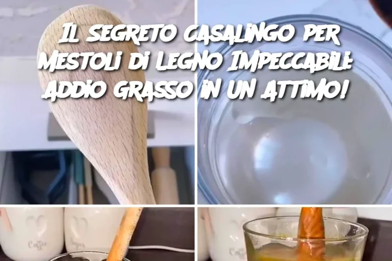 Il Segreto Casalingo per Mestoli di Legno Impeccabili: Addio Grasso in Un Attimo!