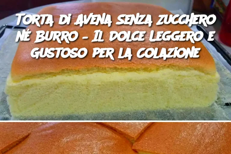 Torta di Avena Senza Zucchero né Burro – Il Dolce Leggero e Gustoso per la Colazione