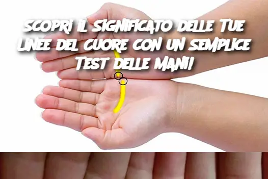 Scopri il Significato delle Tue Linee del Cuore con un Semplice Test delle Mani!