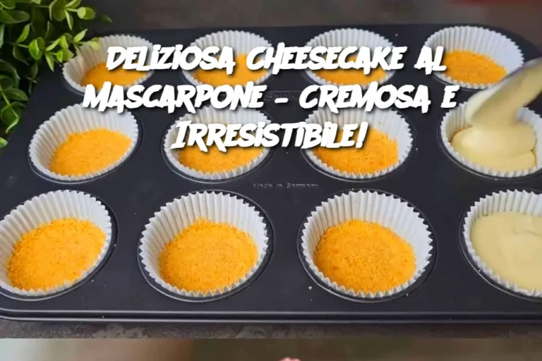 Deliziosa Cheesecake al Mascarpone – Cremosa e Irresistibile!