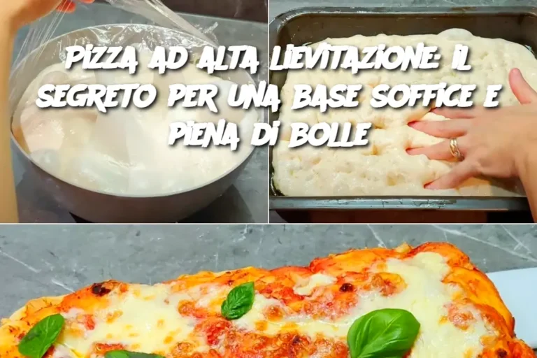 Pizza ad alta lievitazione: il segreto per una base soffice e piena di bolle