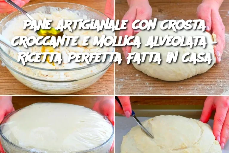 Pane Artigianale con Crosta Croccante e Mollica Alveolata – Ricetta Perfetta Fatta in Casa