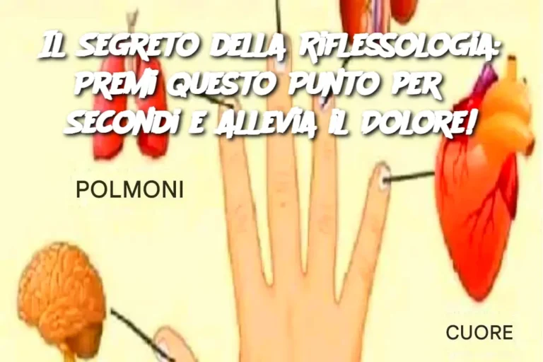 Il Segreto della Riflessologia: Premi Questo Punto per 5 Secondi e Allevia il Dolore!