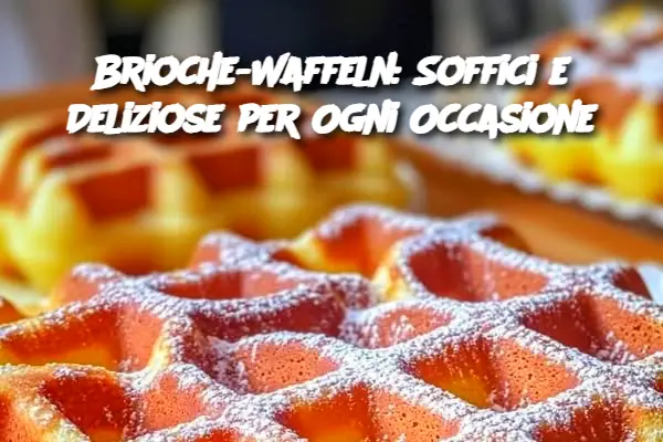Brioche-Waffeln: Soffici e Deliziose per Ogni Occasione