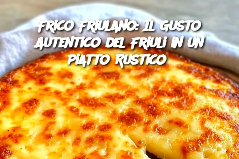 Frico Friulano: Il Gusto Autentico del Friuli in un Piatto Rustico