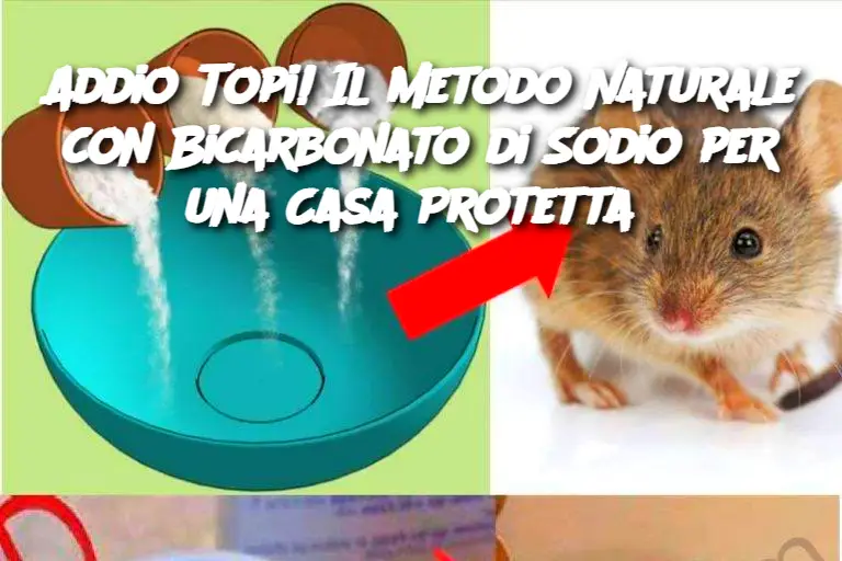 Addio Topi! Il Metodo Naturale con Bicarbonato di Sodio per una Casa Protetta 