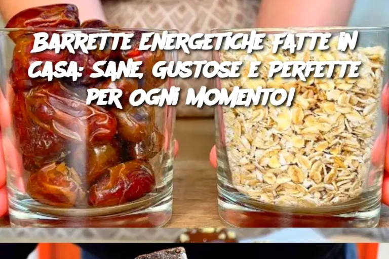 Barrette Energetiche Fatte in Casa: Sane, Gustose e Perfette per Ogni Momento! 