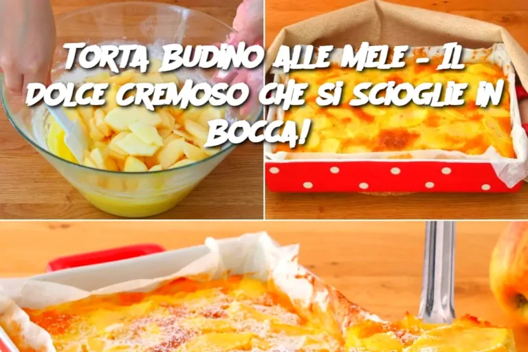 Torta Budino alle Mele – Il Dolce Cremoso che si Scioglie in Bocca! 