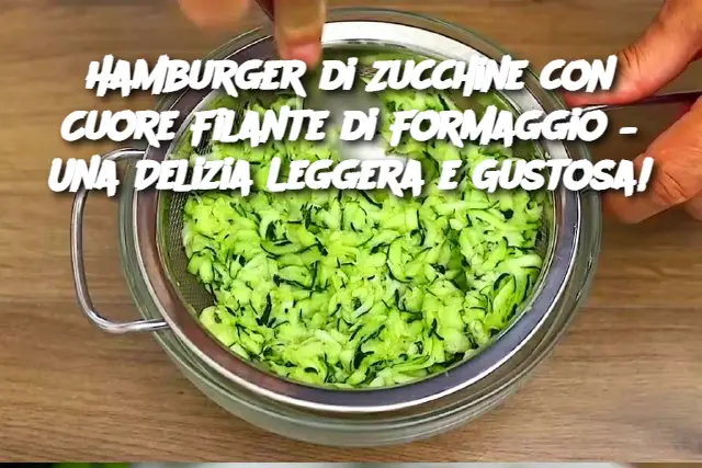 Hamburger di Zucchine con Cuore Filante di Formaggio – Una Delizia Leggera e Gustosa!