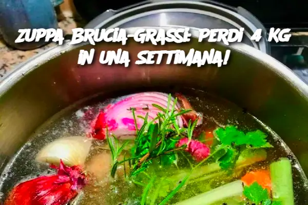 Zuppa Brucia-Grassi: Perdi 4 Kg in una Settimana!