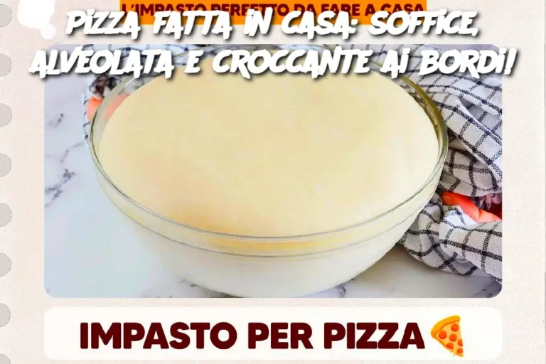 Pizza fatta in casa: soffice, alveolata e croccante ai bordi!