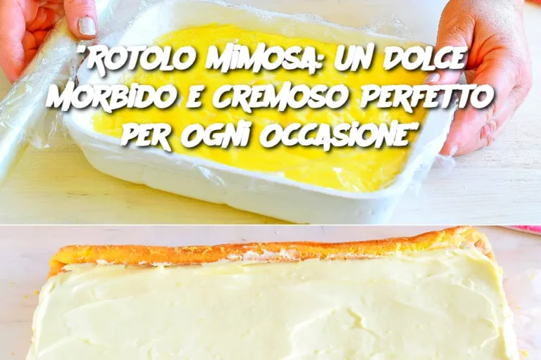 "Rotolo Mimosa: Un Dolce Morbido e Cremoso Perfetto per Ogni Occasione"