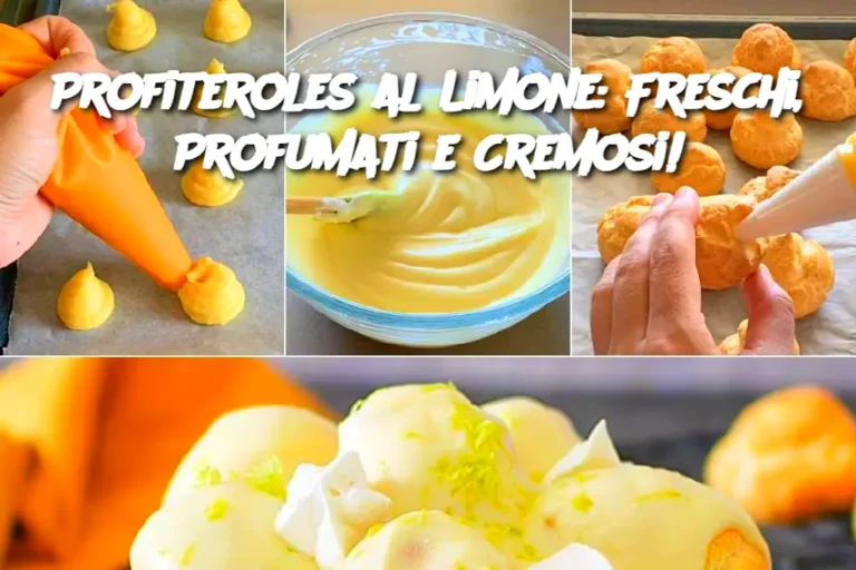 Profiteroles al Limone: Freschi, Profumati e Cremosi!