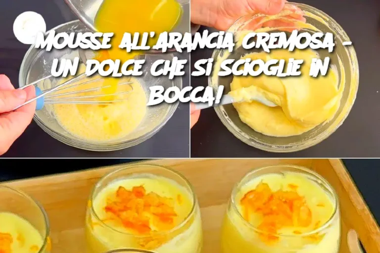 Mousse all’Arancia Cremosa – Un Dolce Che Si Scioglie in Bocca!