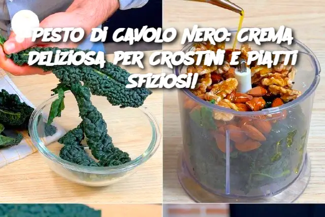 Pesto di Cavolo Nero: Crema Deliziosa per Crostini e Piatti Sfiziosi!