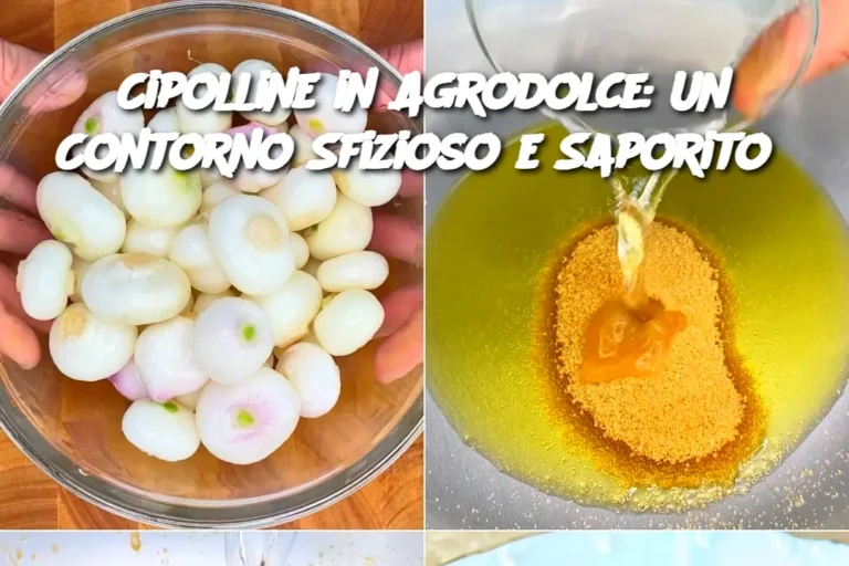 Cipolline in Agrodolce: Un Contorno Sfizioso e Saporito