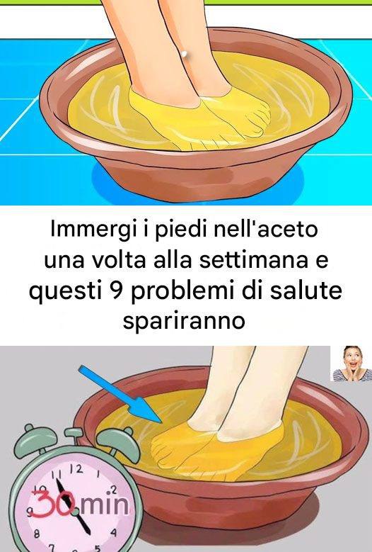 Metti a bagno i piedi nell’aceto una volta alla settimana e guarda scomparire questi 9 problemi di salute