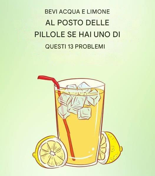 Bevi acqua e limone invece delle pillole se hai uno di questi 13 problemi… 