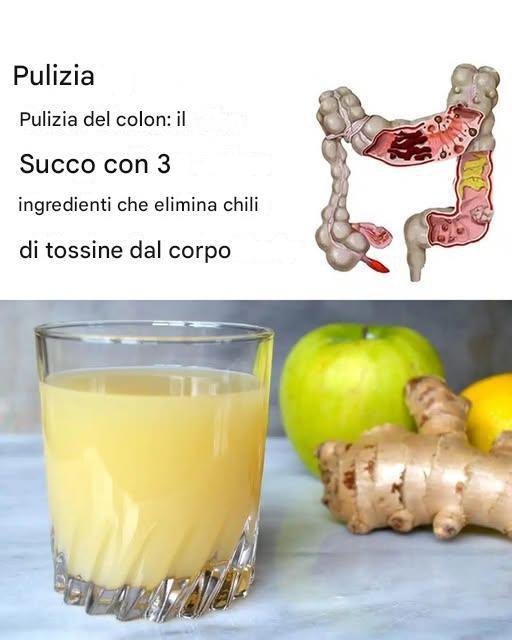 Pulizia del colon: il succo con 3 ingredienti che elimina chili di tossine dal corpo