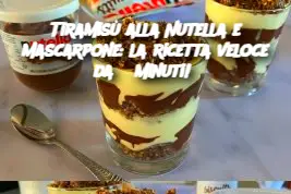 Tiramisù alla Nutella e mascarpone: la ricetta veloce da 5 minuti! 
