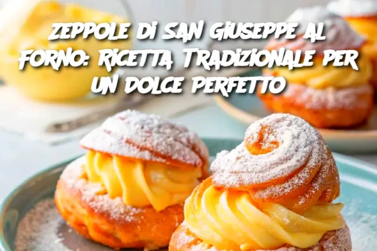 Zeppole di San Giuseppe al Forno: Ricetta Tradizionale per un Dolce Perfetto