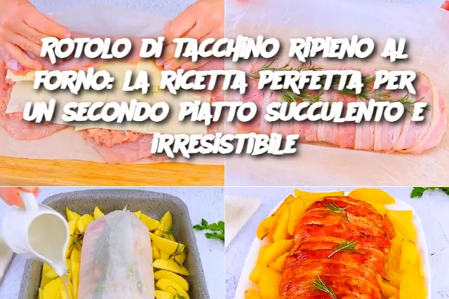Rotolo di tacchino ripieno al forno: la ricetta perfetta per un secondo piatto succulento e irresistibile