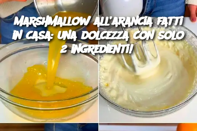 Marshmallow all’arancia fatti in casa: una dolcezza con solo 2 ingredienti! 