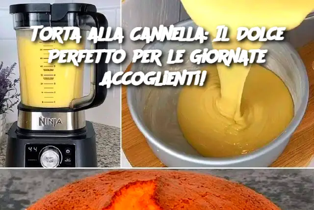 Torta alla Cannella: Il Dolce Perfetto per le Giornate Accoglienti! 