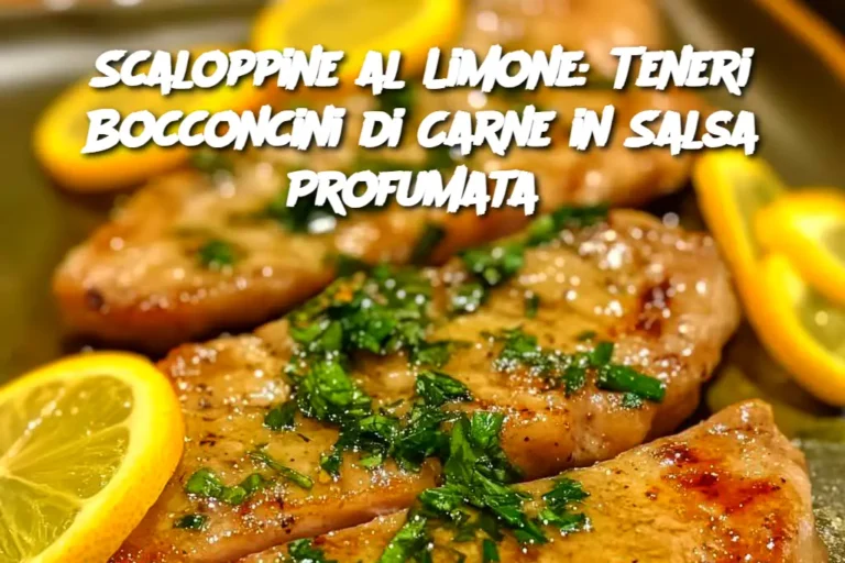 Scaloppine al Limone: Teneri Bocconcini di Carne in Salsa Profumata 