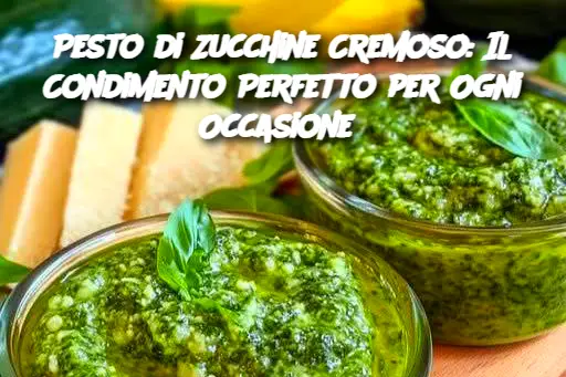 Pesto di Zucchine Cremoso: Il Condimento Perfetto per Ogni Occasione 
