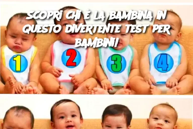 Scopri chi è la bambina in questo divertente test per bambini!