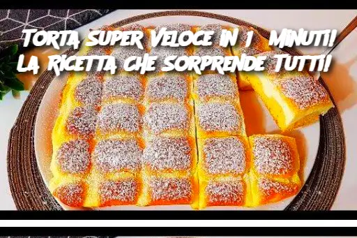 Torta Super Veloce in 15 Minuti! La Ricetta Che Sorprende Tutti! 