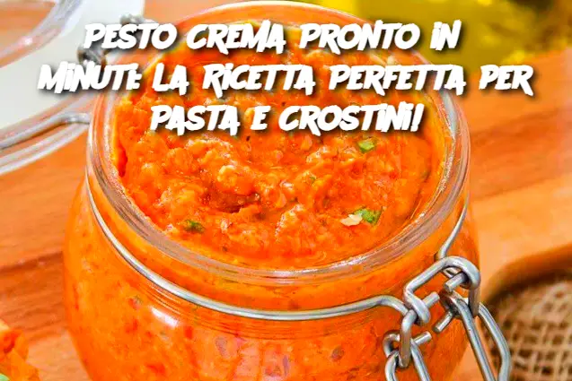 Pesto Crema Pronto in 5 Minuti: La Ricetta Perfetta per Pasta e Crostini!
