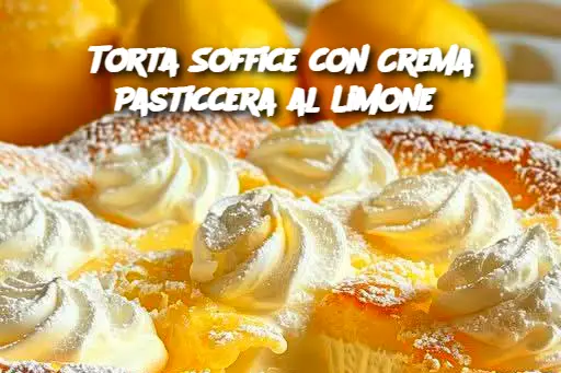 Torta Soffice con Crema Pasticcera al Limone 
