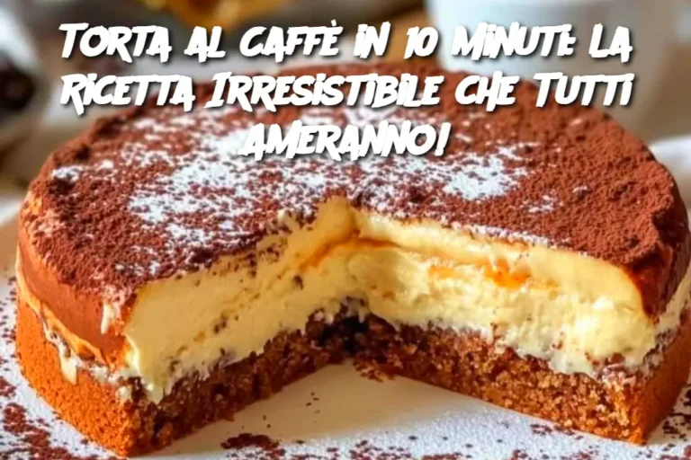 Torta al Caffè in 10 Minuti: La Ricetta Irresistibile che Tutti Ameranno!