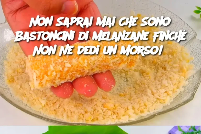 Non Saprai Mai Che Sono Bastoncini di Melanzane Finché Non Ne Dedi un Morso! 