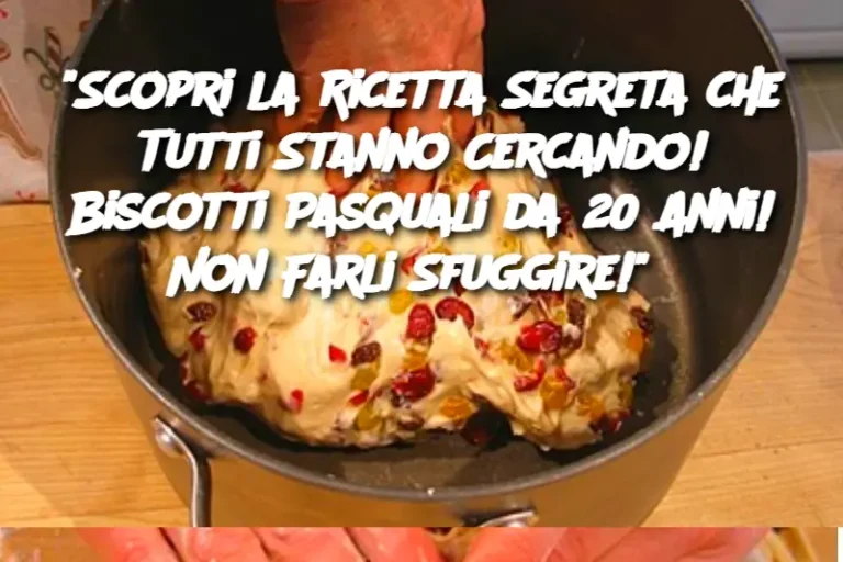 "Scopri la Ricetta Segreta che Tutti Stanno Cercando! Biscotti Pasquali da 20 Anni! Non Farli Sfuggire!" 