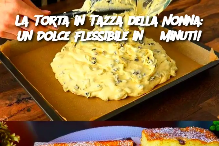 La Torta in Tazza della Nonna: Un Dolce Flessibile in 3 Minuti!